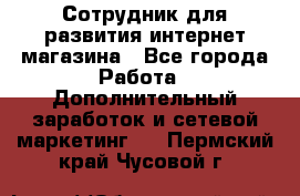 Сотрудник для развития интернет-магазина - Все города Работа » Дополнительный заработок и сетевой маркетинг   . Пермский край,Чусовой г.